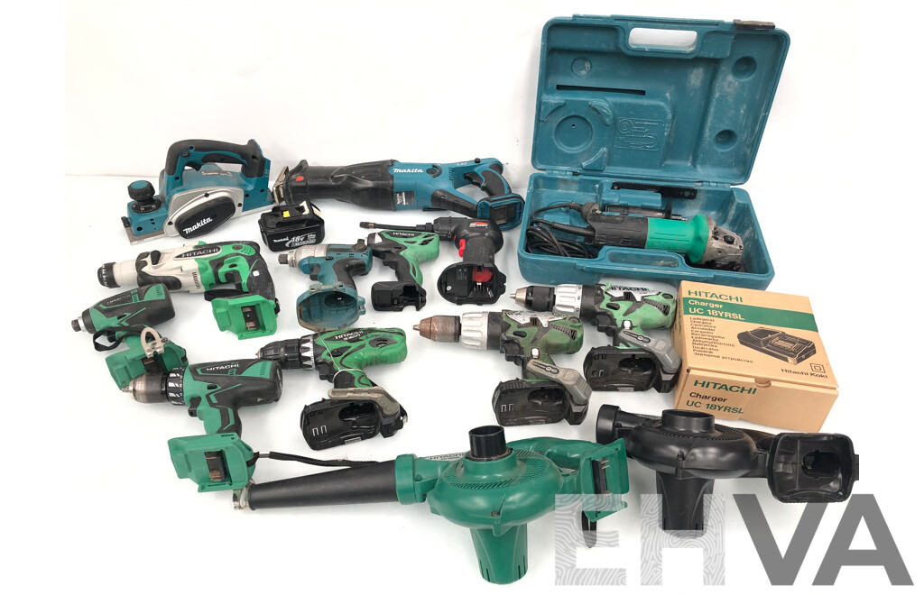 Selection of Cordless and Electric Power Tools