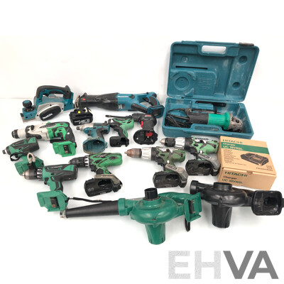 Selection of Cordless and Electric Power Tools