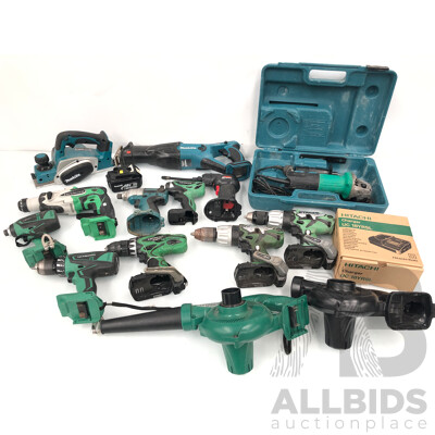 Selection of Cordless and Electric Power Tools