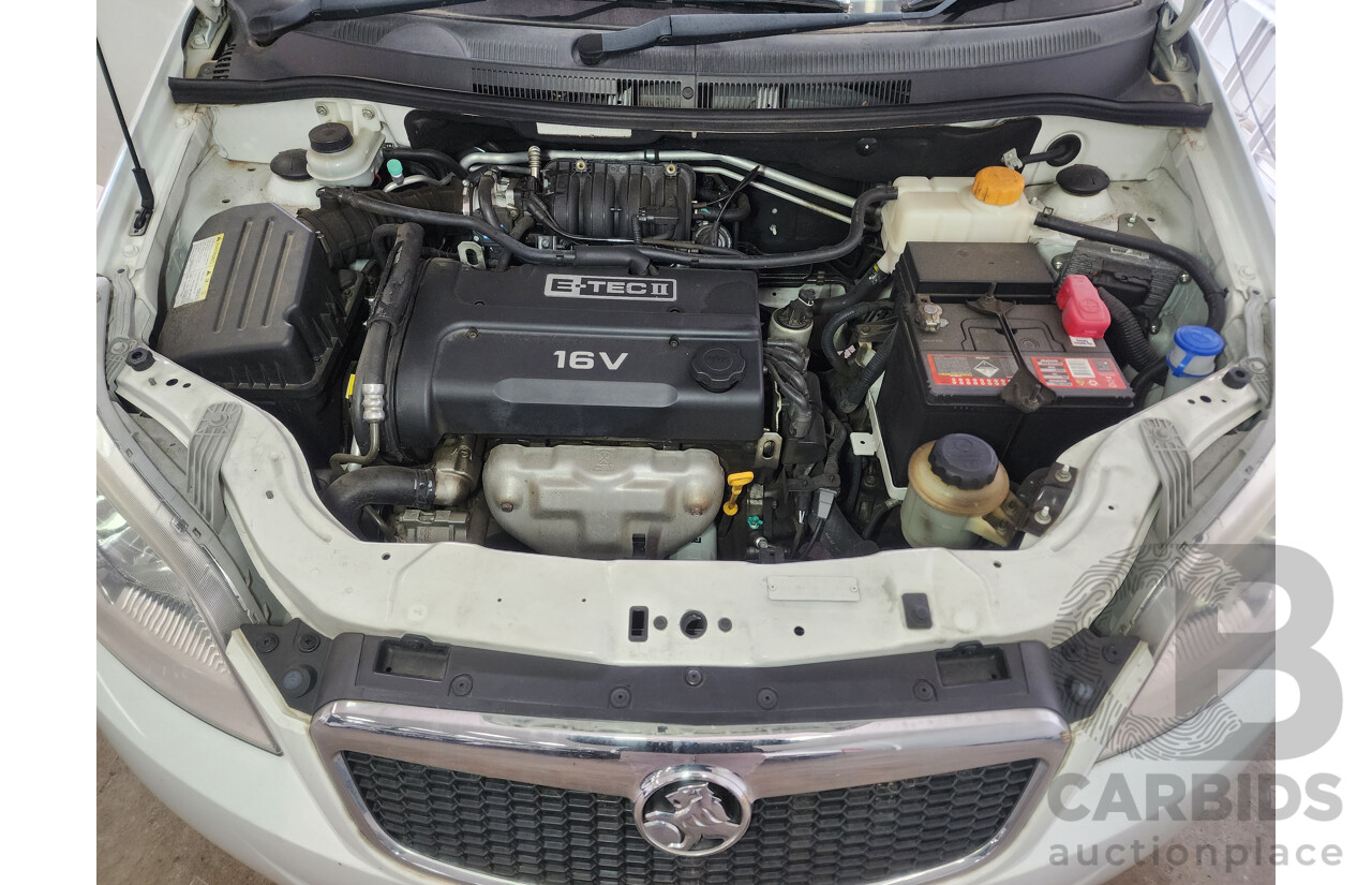 9/2011 Holden Barina  TK MY11 5d Hatchback White 1.6L