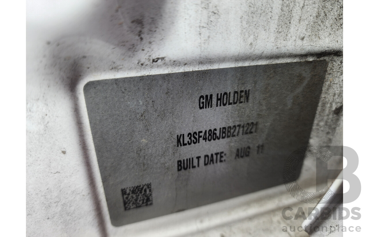 9/2011 Holden Barina  TK MY11 5d Hatchback White 1.6L