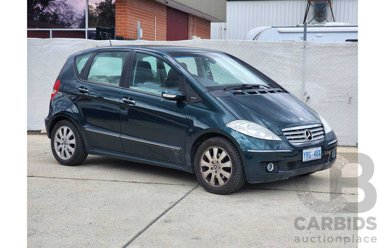 4/2005 Mercedes-Benz A170 Elegance W169 5d Hatchback Green 1.7L