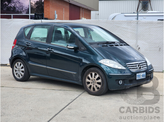 4/2005 Mercedes-Benz A170 Elegance W169 5d Hatchback Green 1.7L