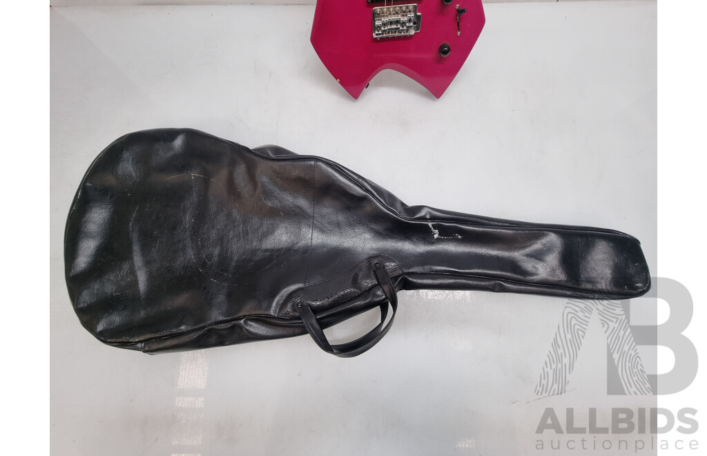 Onyx Custom Craft Six String Right Handed Electric Guitar with Black Soft Leather Look Carrybag