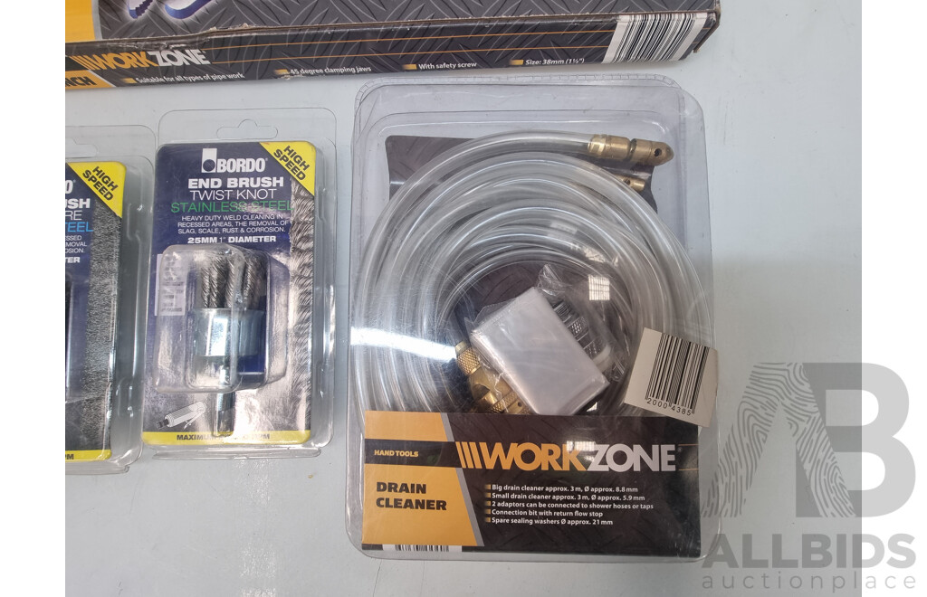 Assorted Job Lot - Work Zone & Bordo Tools & Accessories ETC