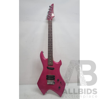 Onyx Custom Craft Six String Right Handed Electric Guitar with Black Soft Leather Look Carrybag