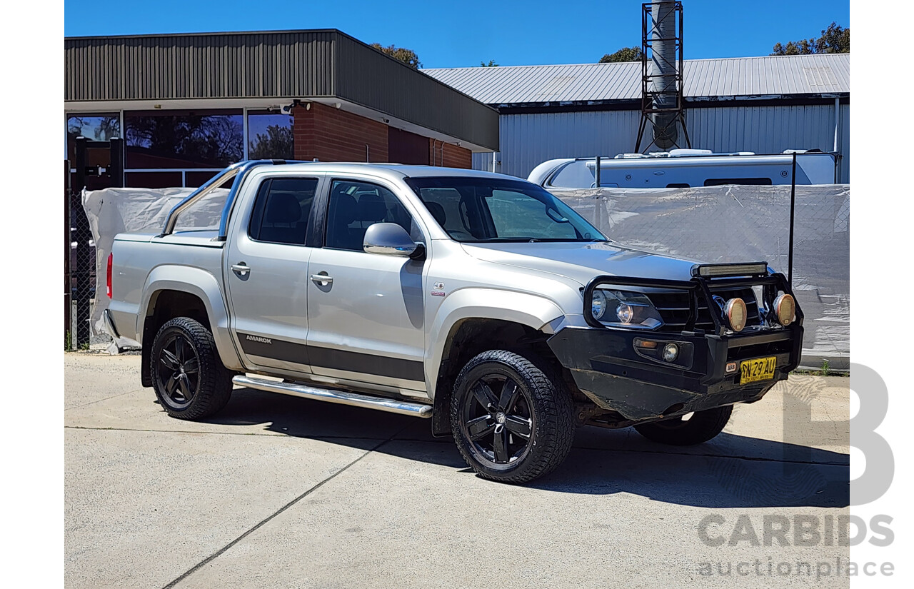 10/2012 Volkswagen Amarok Tdi420 Ultimate (4x4) 2H MY12.5 Dual Cab Utility Beige 2.0L