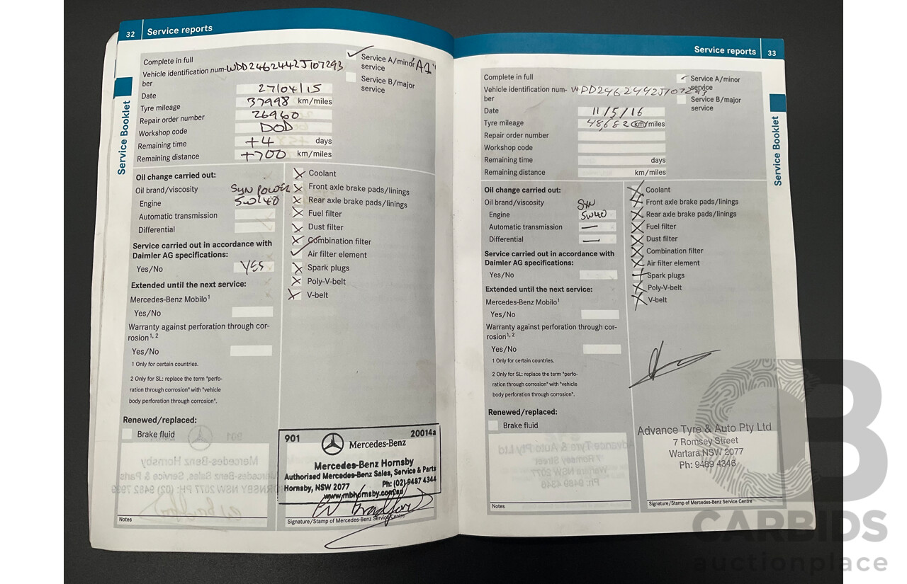 11/2012 Mercedes-Benz B250 BE 246 MY13 5d Hatchback Jupiter Red Turbo 2.0L