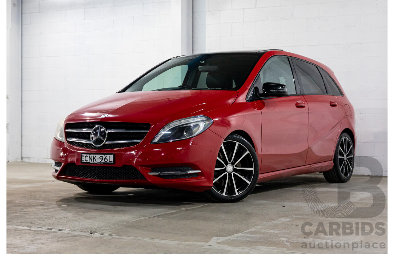 11/2012 Mercedes-Benz B250 BE 246 MY13 5d Hatchback Jupiter Red Turbo 2.0L