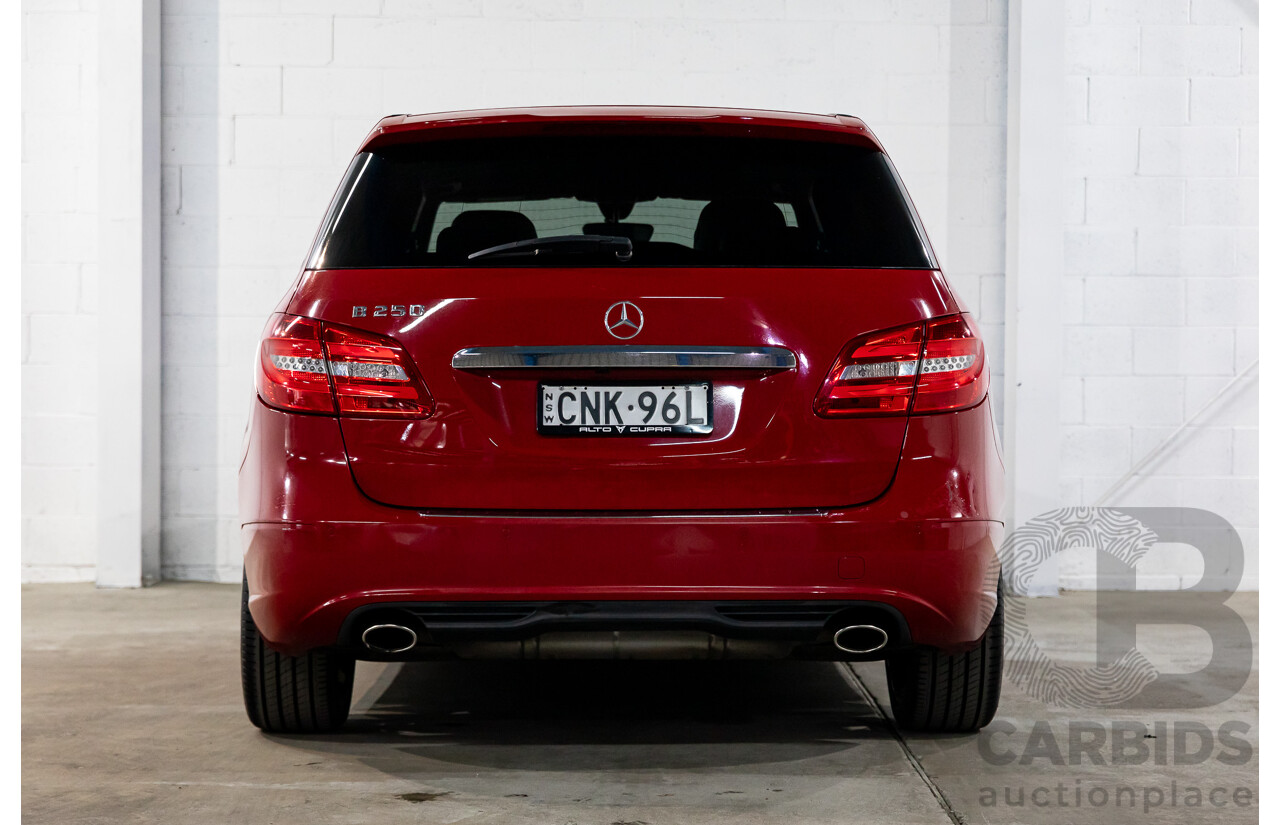 11/2012 Mercedes-Benz B250 BE 246 MY13 5d Hatchback Jupiter Red Turbo 2.0L