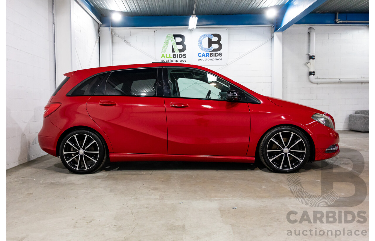 11/2012 Mercedes-Benz B250 BE 246 MY13 5d Hatchback Jupiter Red Turbo 2.0L