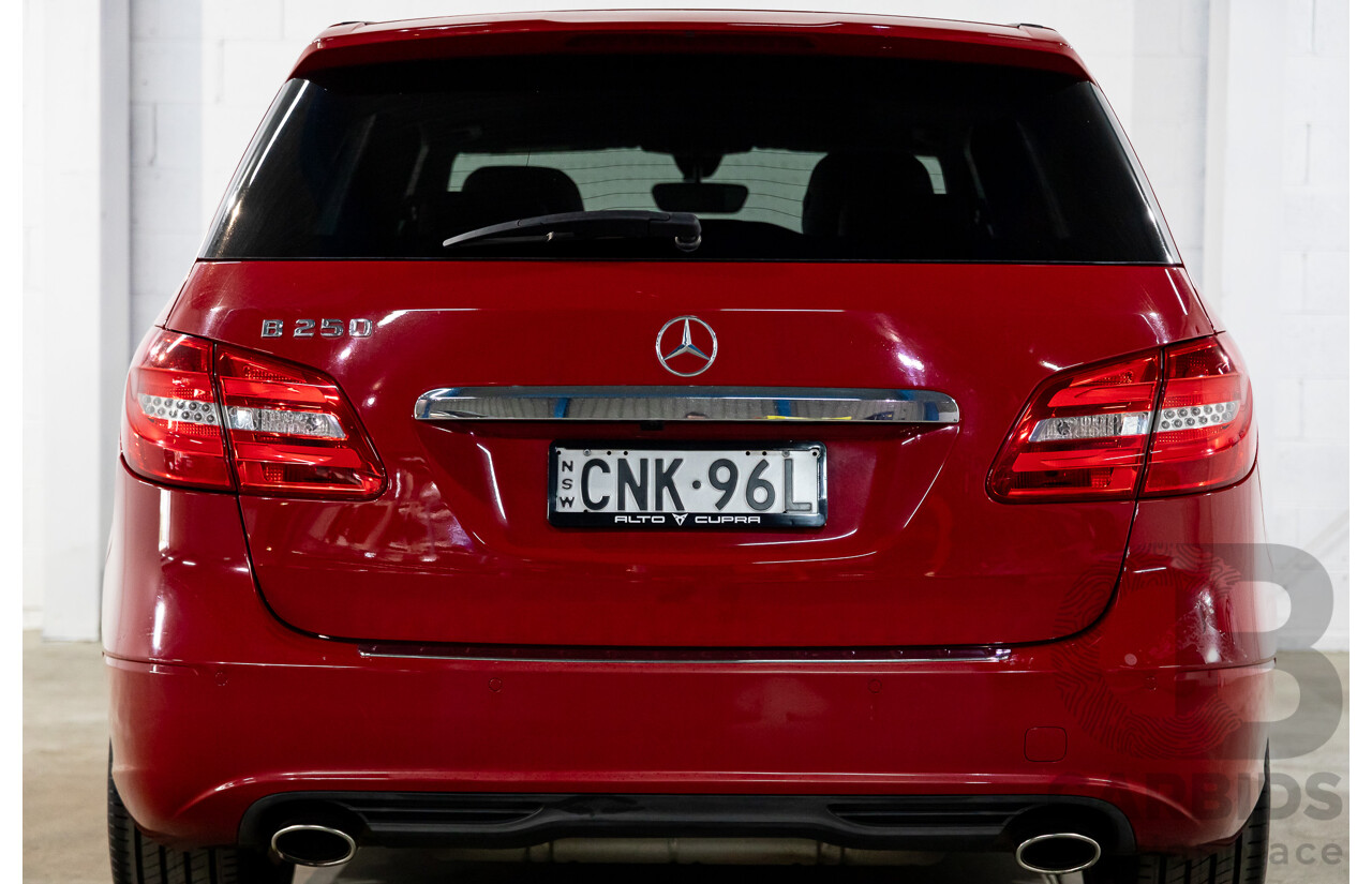 11/2012 Mercedes-Benz B250 BE 246 MY13 5d Hatchback Jupiter Red Turbo 2.0L