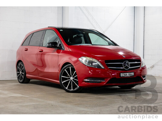 11/2012 Mercedes-Benz B250 BE 246 MY13 5d Hatchback Jupiter Red Turbo 2.0L