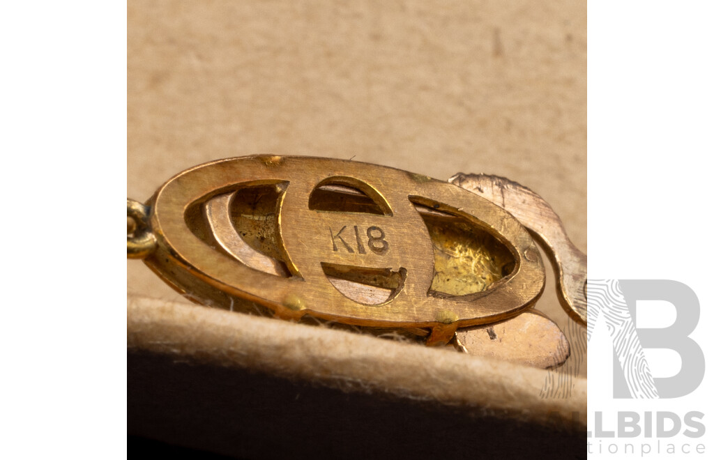 18ct Hardy Brothers Ltd Graduated Amethyst Beaded Neckkace, 40cm, Vintage, in Their Original Presentation Box