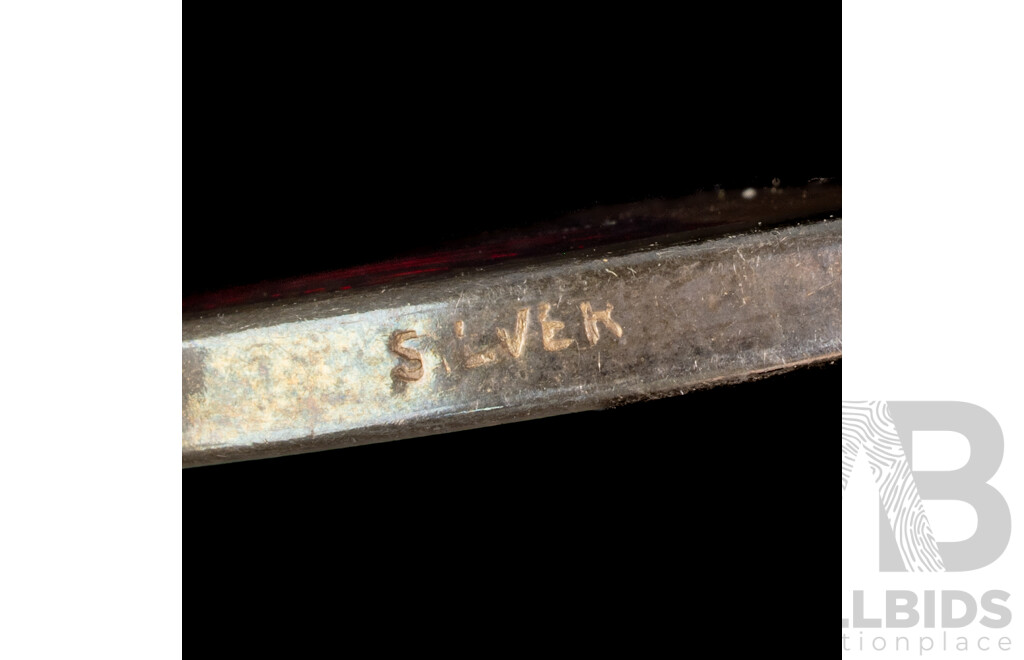 Australian Ten and Twenty Cent Coloured Resin Silver Pendants