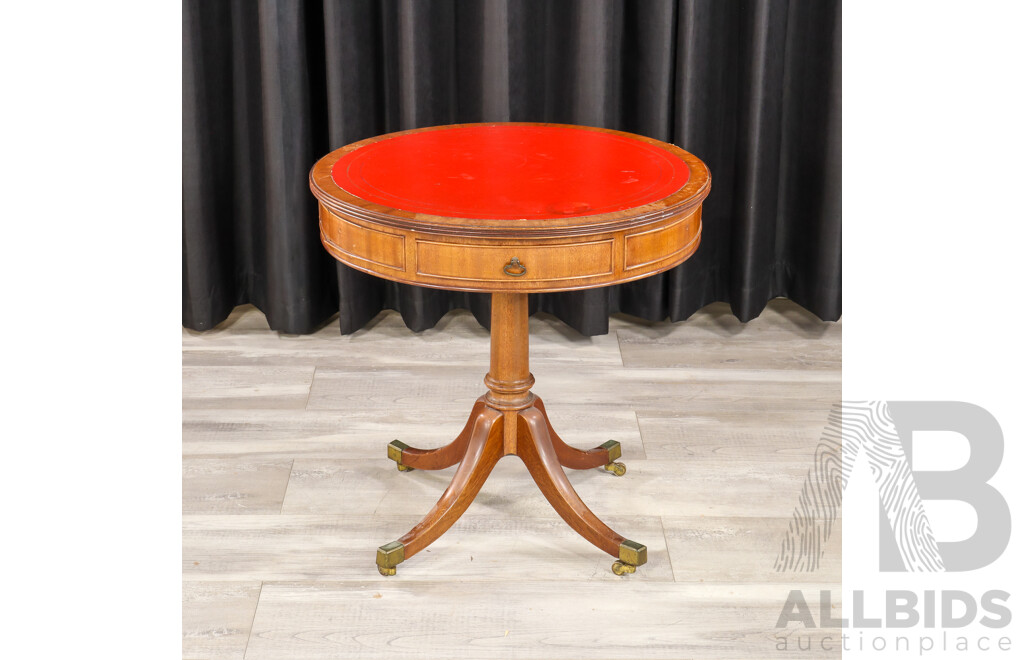 Queen Anne Style Drum Table