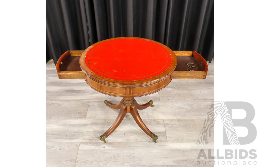 Queen Anne Style Drum Table