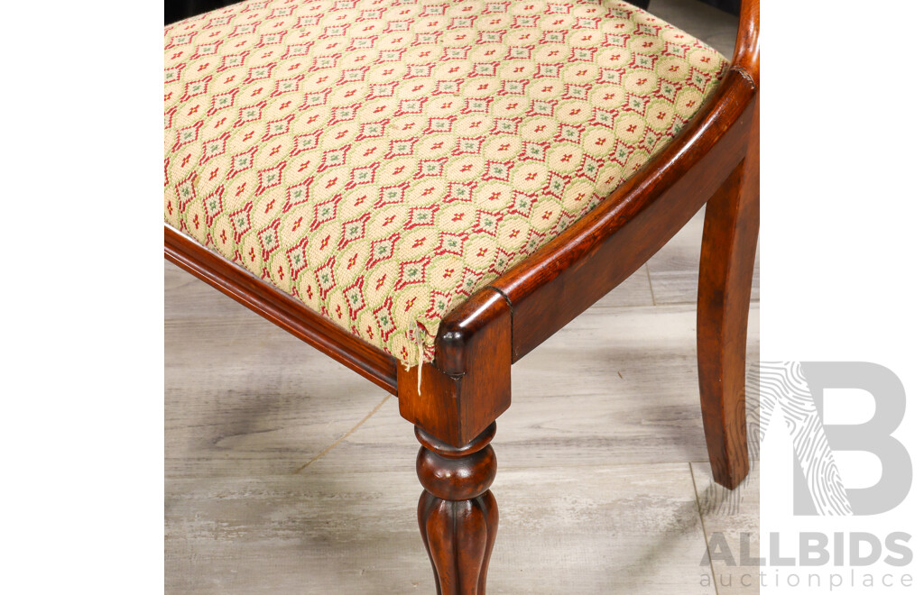 Set of Five Victorian Rosewood Dining Chairs