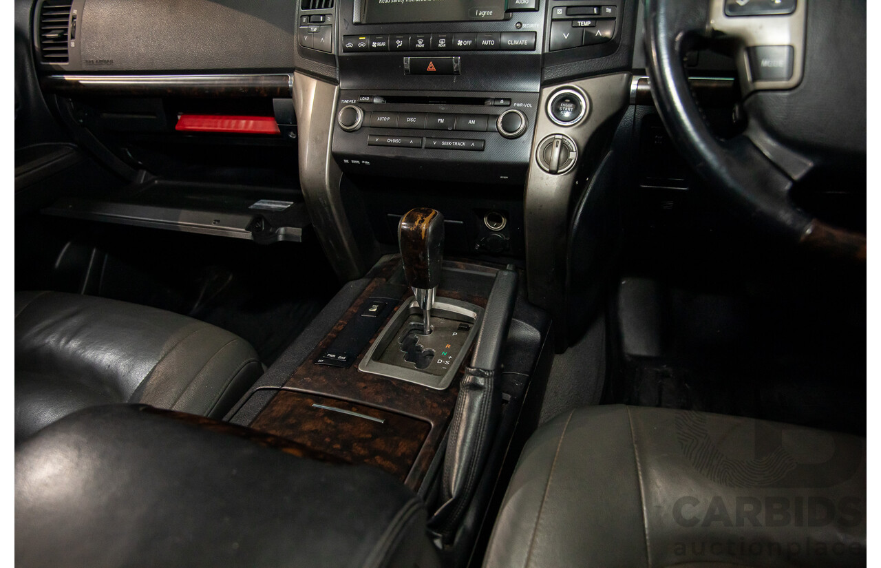 6/2009 Toyota Landcruiser Sahara (4x4) VDJ200R 09 UPGRADE 4d Wagon Crystal White Pearl Turbo Diesel V8 4.5L