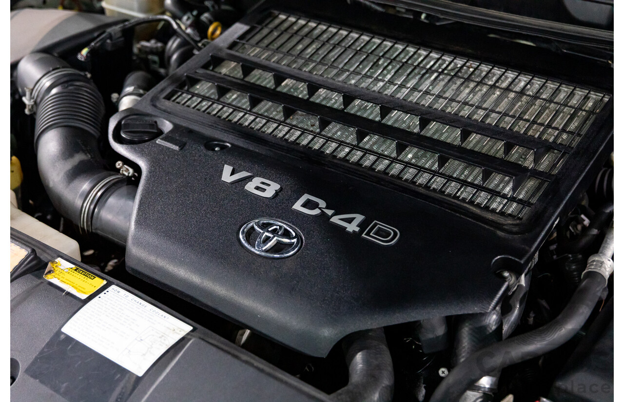 6/2009 Toyota Landcruiser Sahara (4x4) VDJ200R 09 UPGRADE 4d Wagon Crystal White Pearl Turbo Diesel V8 4.5L