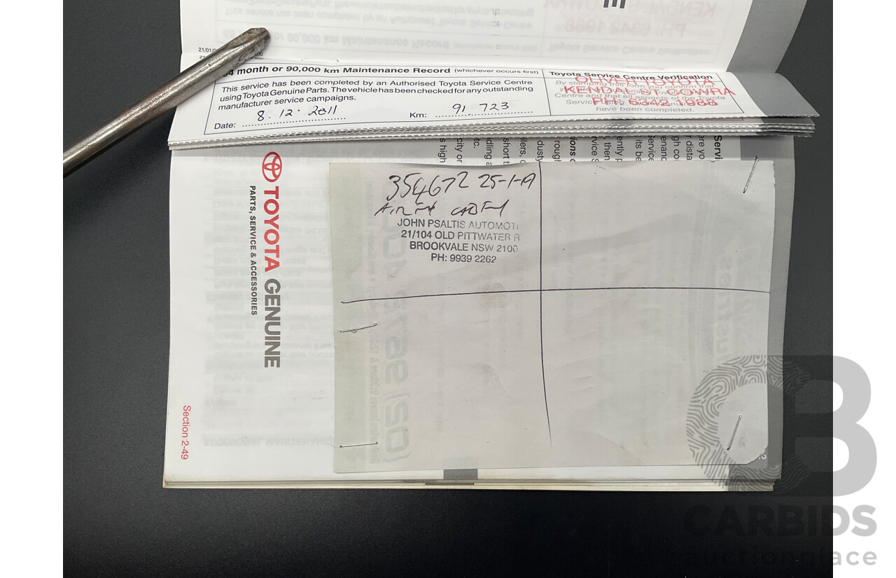 6/2009 Toyota Landcruiser Sahara (4x4) VDJ200R 09 UPGRADE 4d Wagon Crystal White Pearl Turbo Diesel V8 4.5L