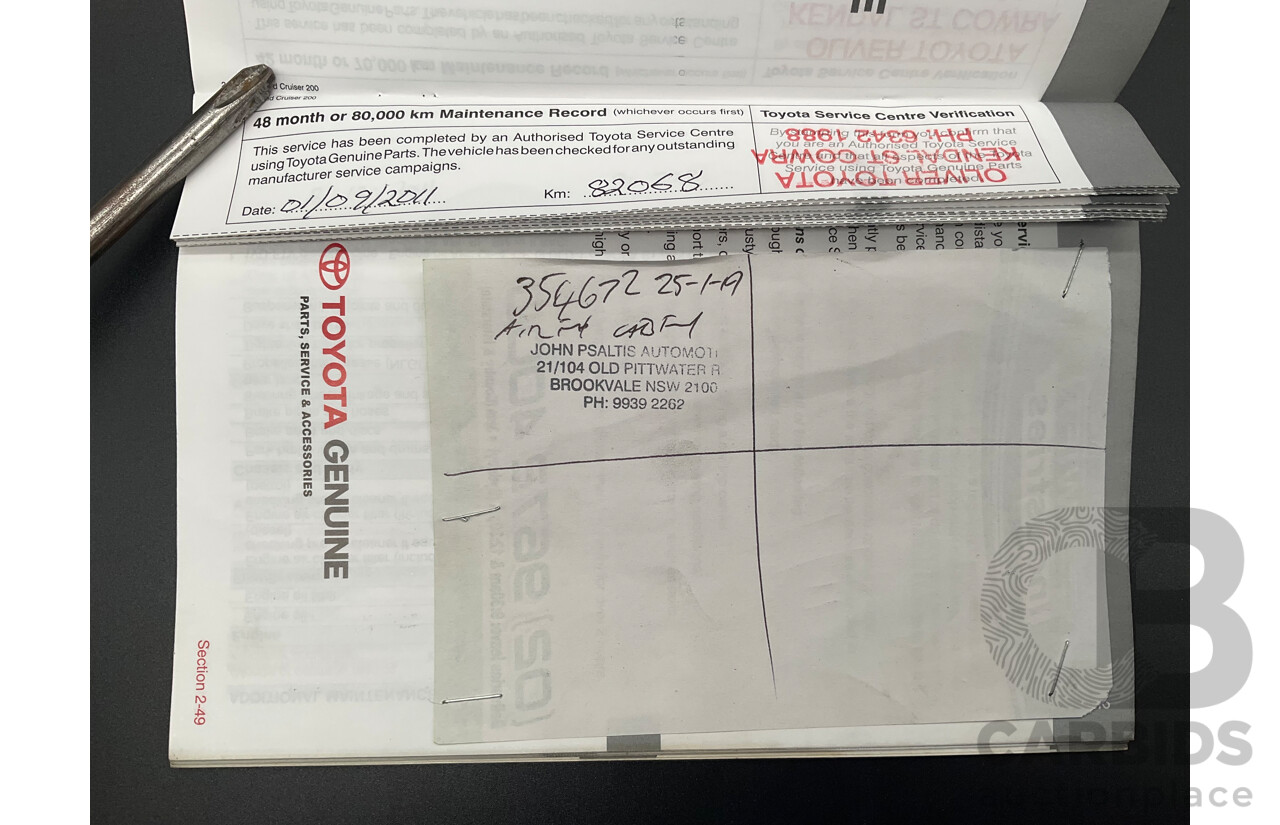 6/2009 Toyota Landcruiser Sahara (4x4) VDJ200R 09 UPGRADE 4d Wagon Crystal White Pearl Turbo Diesel V8 4.5L