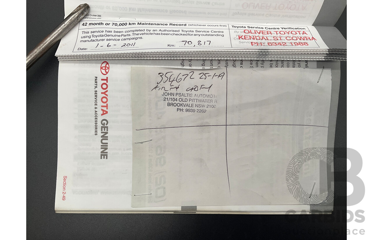 6/2009 Toyota Landcruiser Sahara (4x4) VDJ200R 09 UPGRADE 4d Wagon Crystal White Pearl Turbo Diesel V8 4.5L