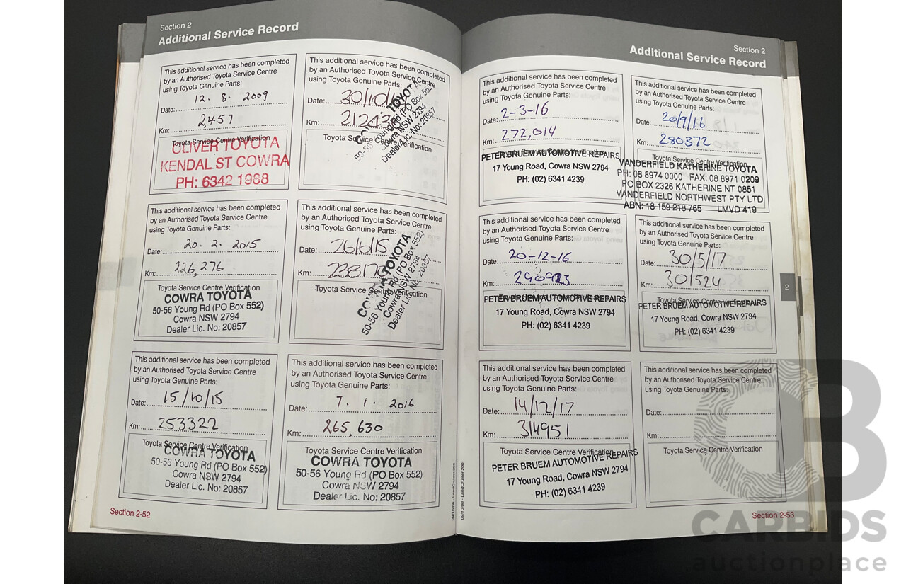 6/2009 Toyota Landcruiser Sahara (4x4) VDJ200R 09 UPGRADE 4d Wagon Crystal White Pearl Turbo Diesel V8 4.5L