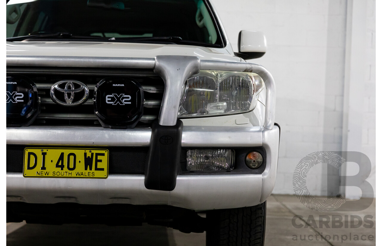 6/2009 Toyota Landcruiser Sahara (4x4) VDJ200R 09 UPGRADE 4d Wagon Crystal White Pearl Turbo Diesel V8 4.5L