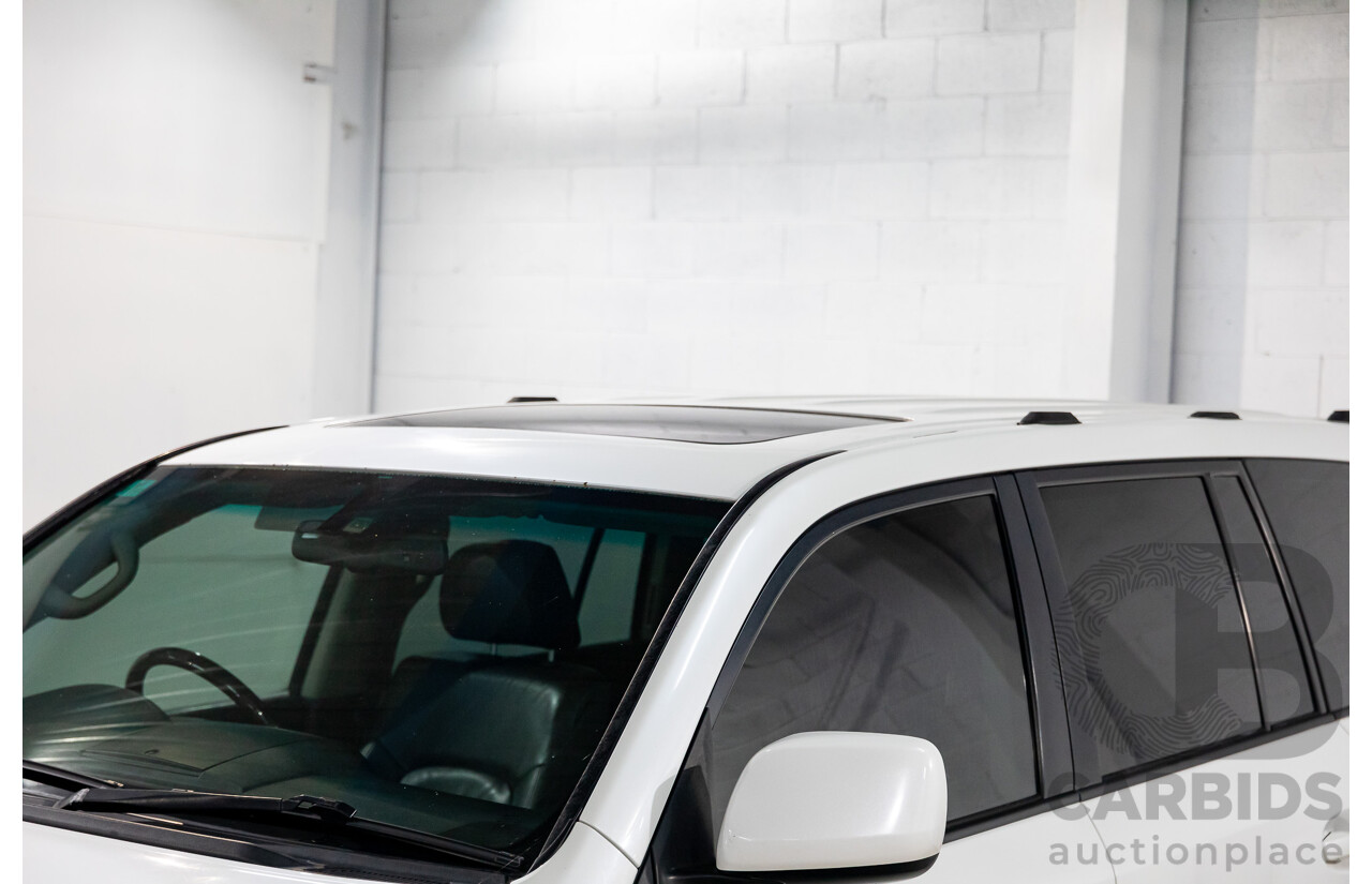 6/2009 Toyota Landcruiser Sahara (4x4) VDJ200R 09 UPGRADE 4d Wagon Crystal White Pearl Turbo Diesel V8 4.5L