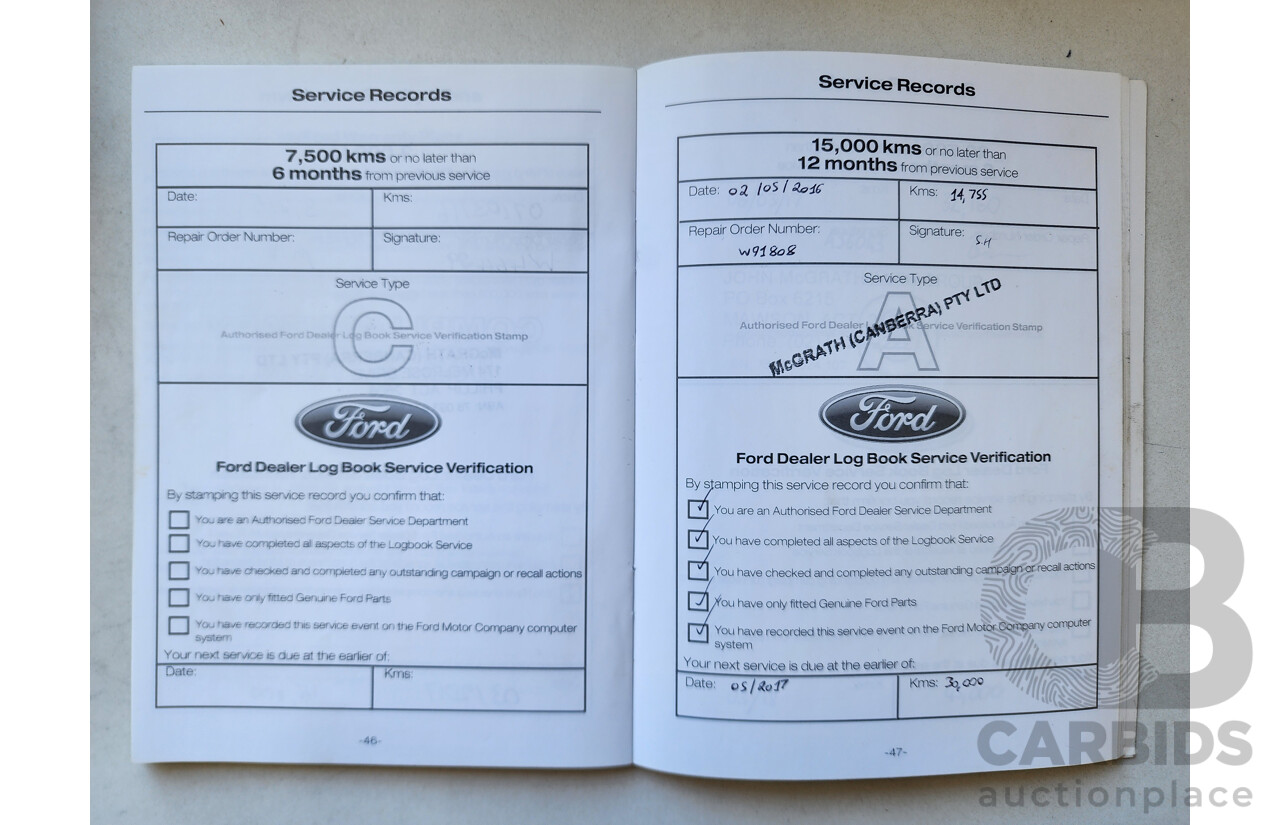 1/2016 Ford Mondeo Titanium MD 5d Hatchback White 2.0L