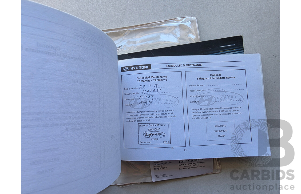 9/2009 Hyundai Santa Fe Elite CRDi (4x4) CM MY09 UPGRADE 4d Wagon White Turbo Diesel 2.2L