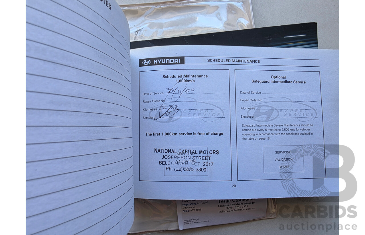 9/2009 Hyundai Santa Fe Elite CRDi (4x4) CM MY09 UPGRADE 4d Wagon White Turbo Diesel 2.2L