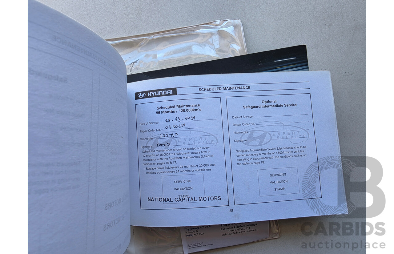 9/2009 Hyundai Santa Fe Elite CRDi (4x4) CM MY09 UPGRADE 4d Wagon White Turbo Diesel 2.2L