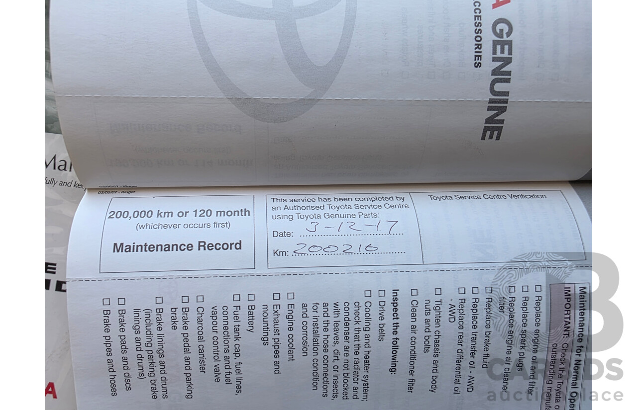 11/2007 Toyota Kluger KX-R (fwd) 5 SEAT GSU40R 4d Wagon Grey 3.5L