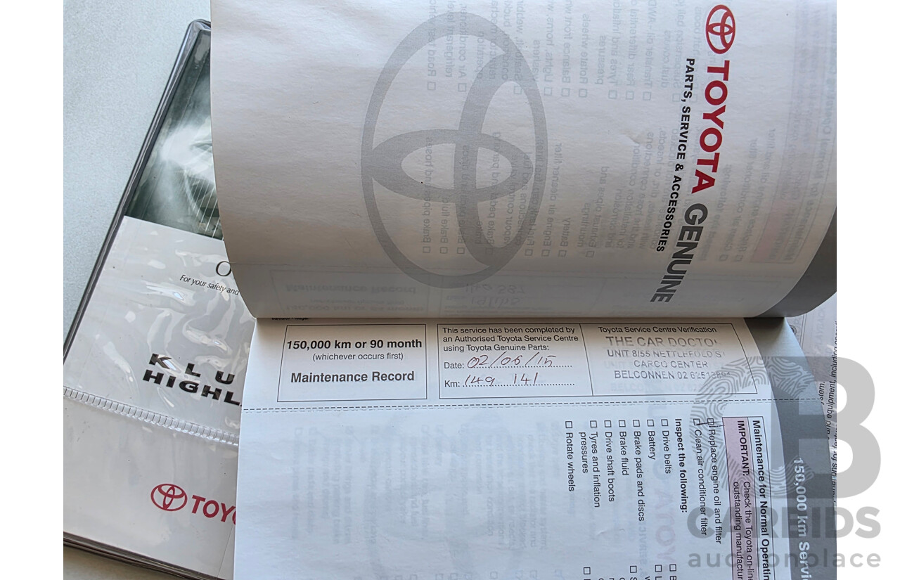 11/2007 Toyota Kluger KX-R (fwd) 5 SEAT GSU40R 4d Wagon Grey 3.5L