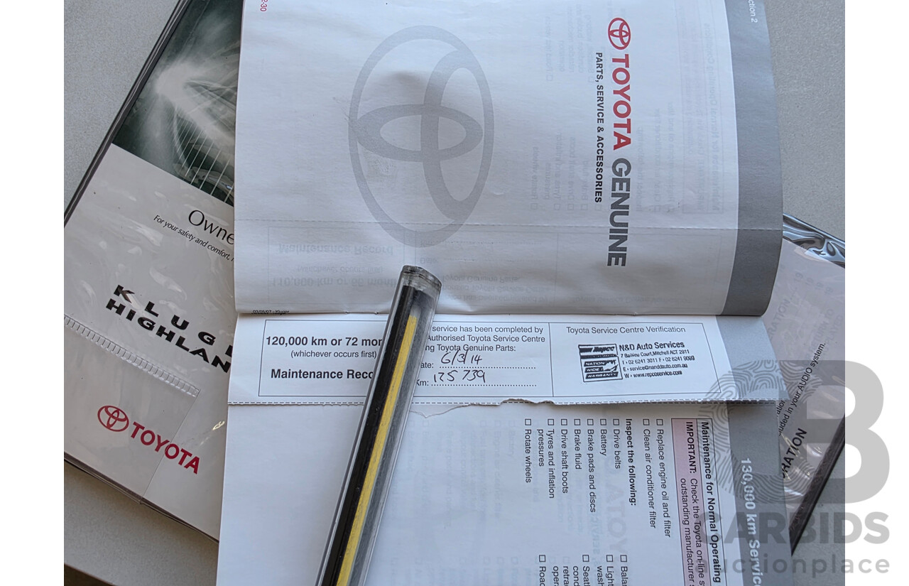 11/2007 Toyota Kluger KX-R (fwd) 5 SEAT GSU40R 4d Wagon Grey 3.5L