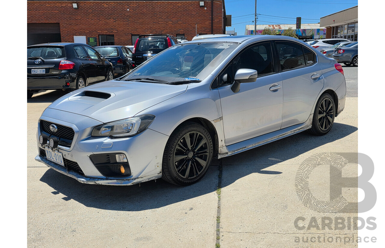 4/2015 Subaru WRX Premium (awd) MY15 4d Sedan Silver Or Chrome 2.0L