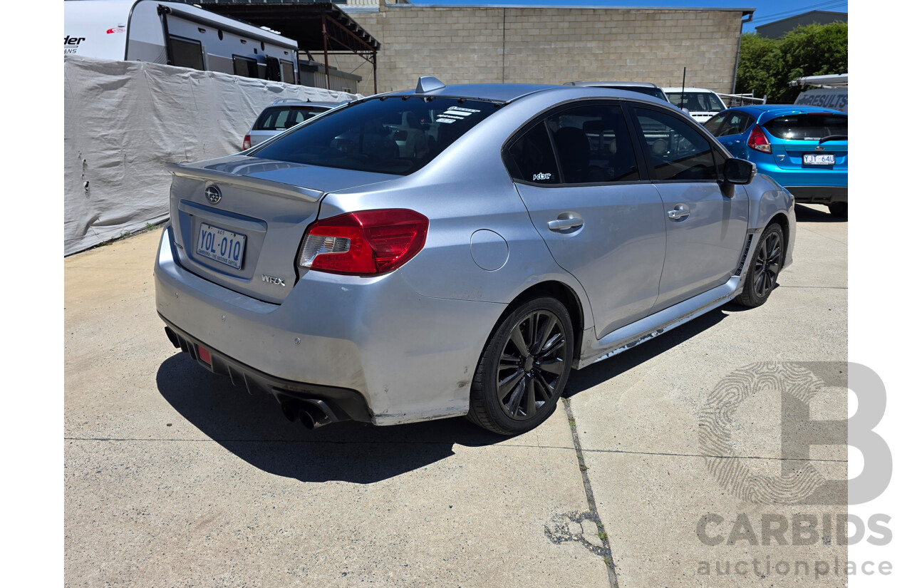 4/2015 Subaru WRX Premium (awd) MY15 4d Sedan Silver Or Chrome 2.0L