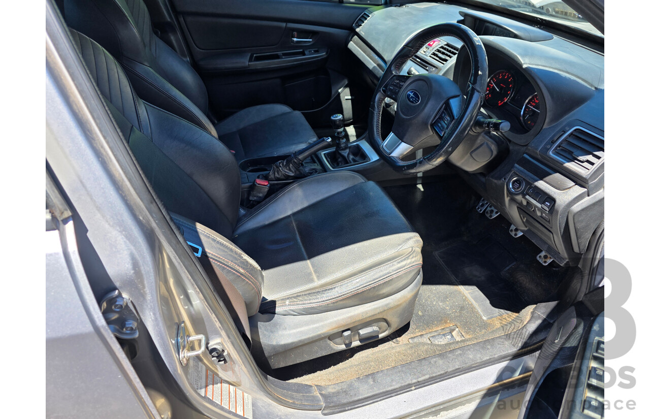 4/2015 Subaru WRX Premium (awd) MY15 4d Sedan Silver Or Chrome 2.0L