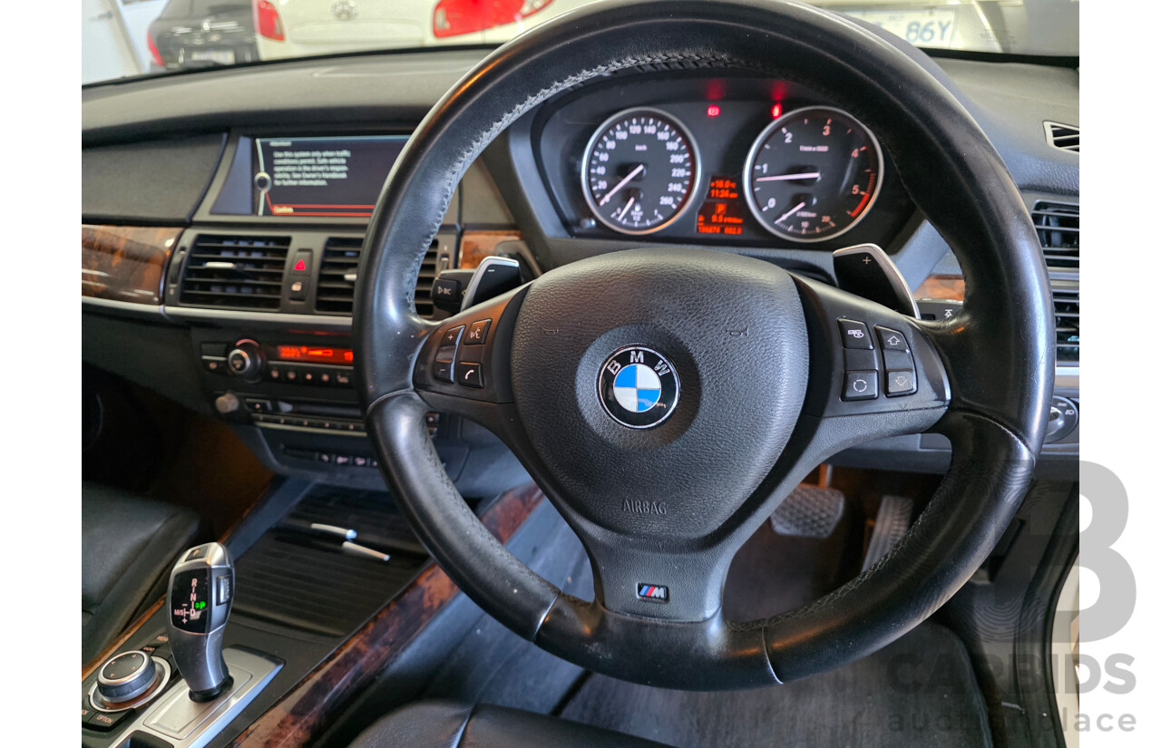07/2013 Bmw X5 xDrive30d M-sport (4x4) E70 MY12 UPGRADE 4D Wagon White Turbo Diesel 3.0L