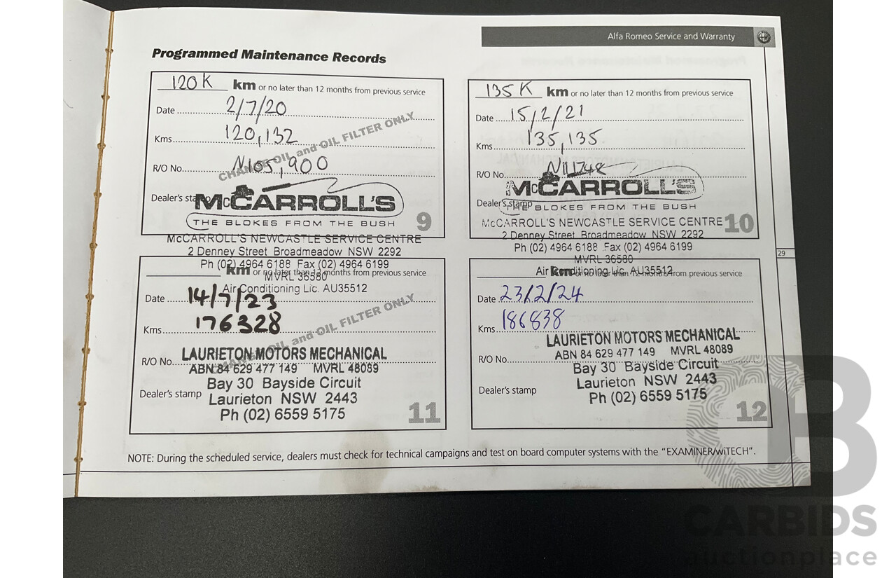 2/2015 Alfa Romeo Giulietta Distinctive MY15 5d Hatchback Alfa Black Turbo 1.4L