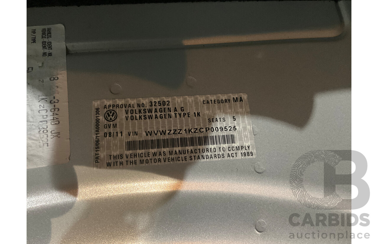 8/2011 Volkswagen Golf 103 TDI Comfortline 1K MY11 4d Wagon Reflex Silver Turbo Diesel 2.0L