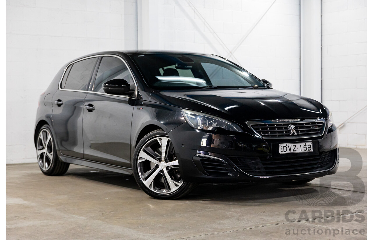 4/2015 Peugeot 308 GT HDi T9 4d Hatchback Perla Nera Black Metallic Turbo Diesel 2.0L
