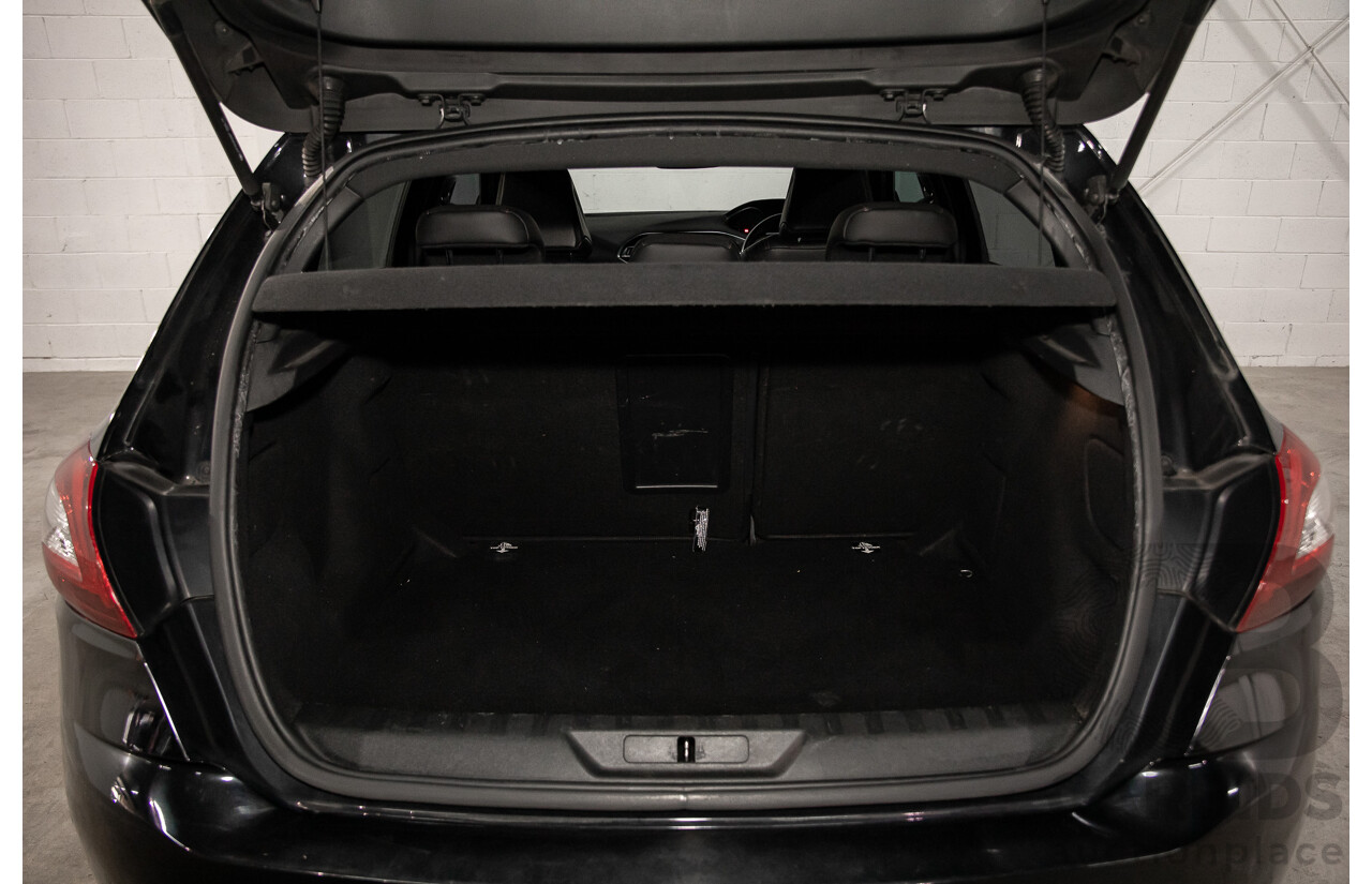 4/2015 Peugeot 308 GT HDi T9 4d Hatchback Perla Nera Black Metallic Turbo Diesel 2.0L