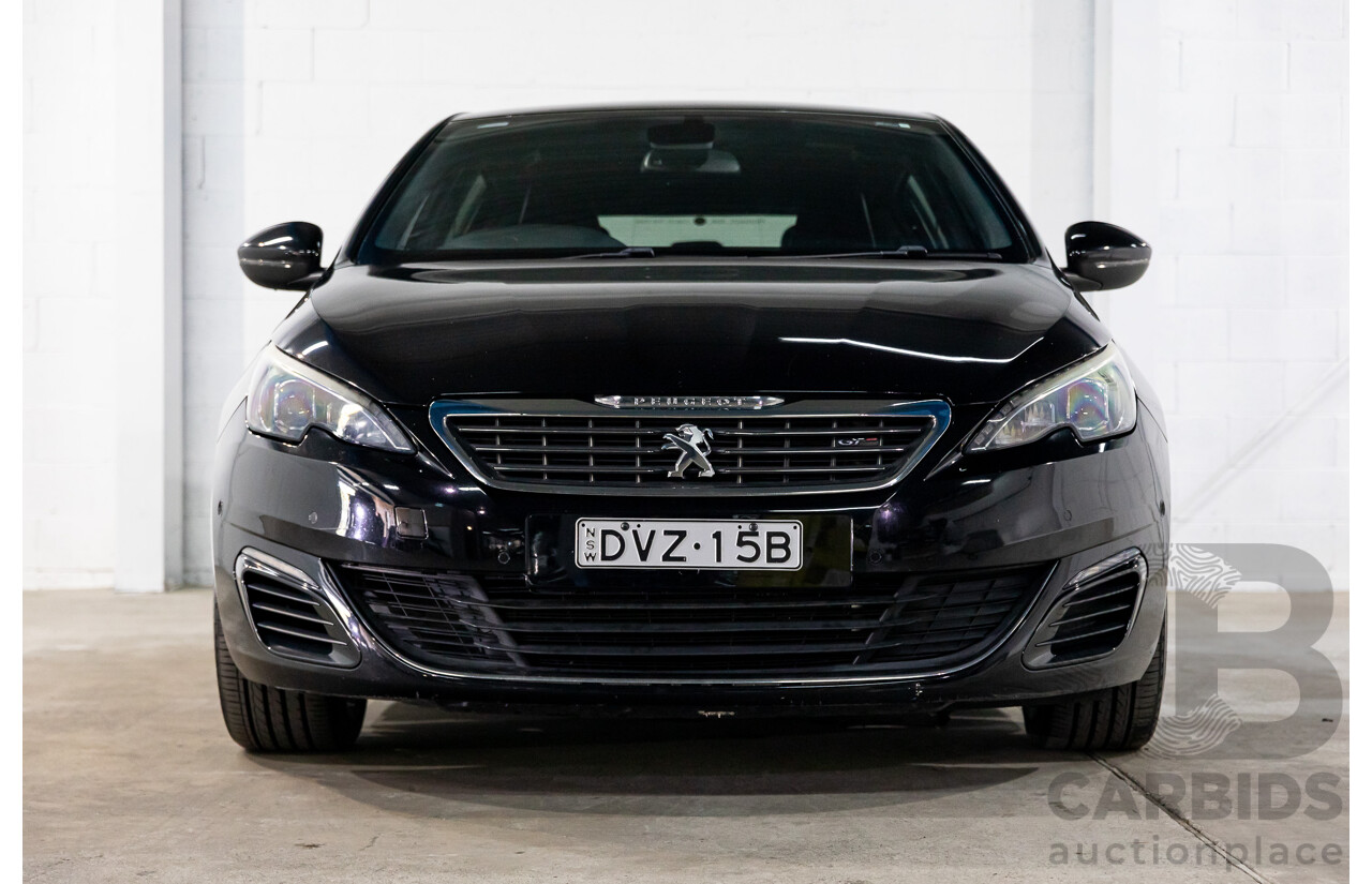 4/2015 Peugeot 308 GT HDi T9 4d Hatchback Perla Nera Black Metallic Turbo Diesel 2.0L