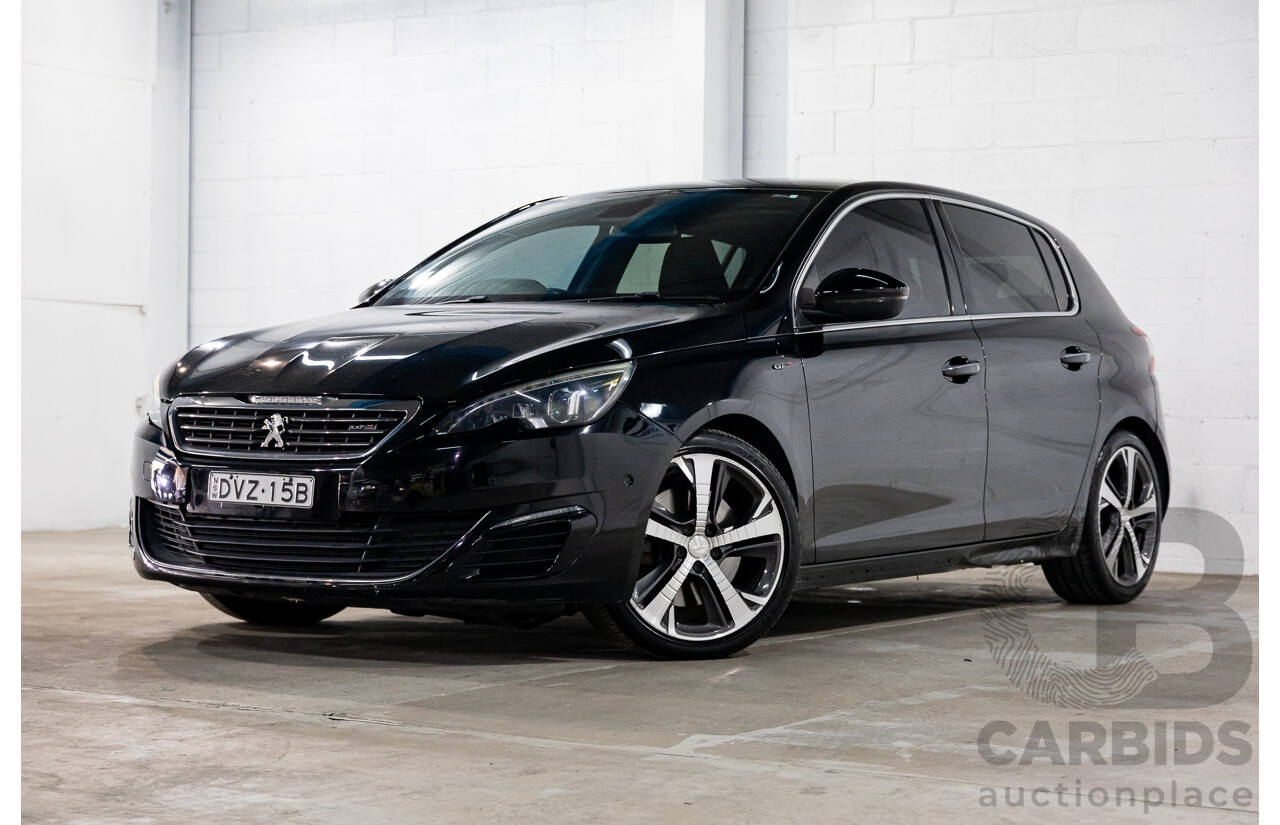 4/2015 Peugeot 308 GT HDi T9 4d Hatchback Perla Nera Black Metallic Turbo Diesel 2.0L