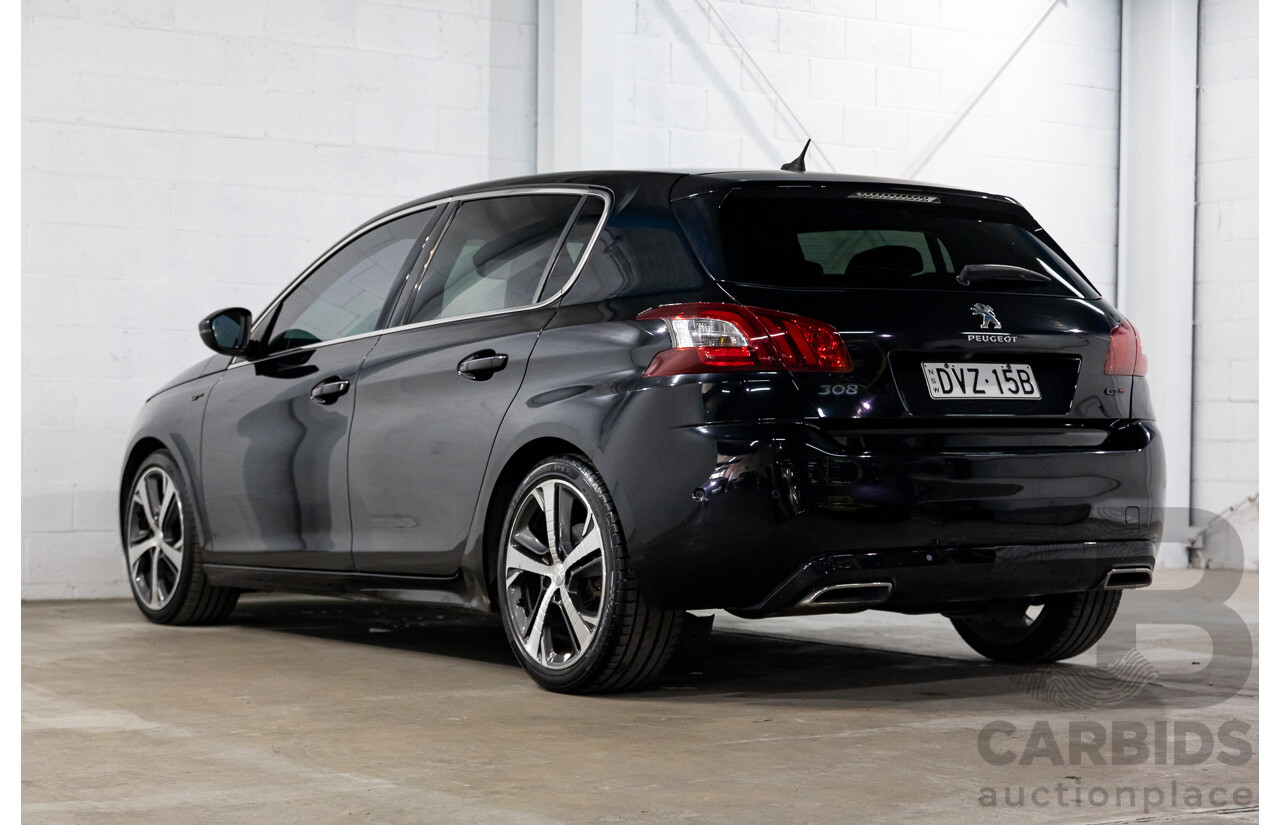 4/2015 Peugeot 308 GT HDi T9 4d Hatchback Perla Nera Black Metallic Turbo Diesel 2.0L