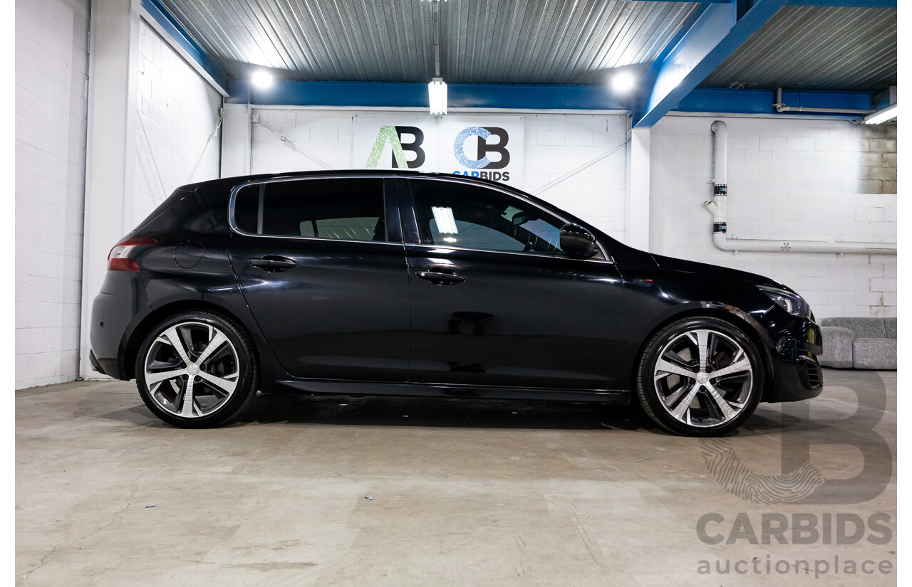 4/2015 Peugeot 308 GT HDi T9 4d Hatchback Perla Nera Black Metallic Turbo Diesel 2.0L