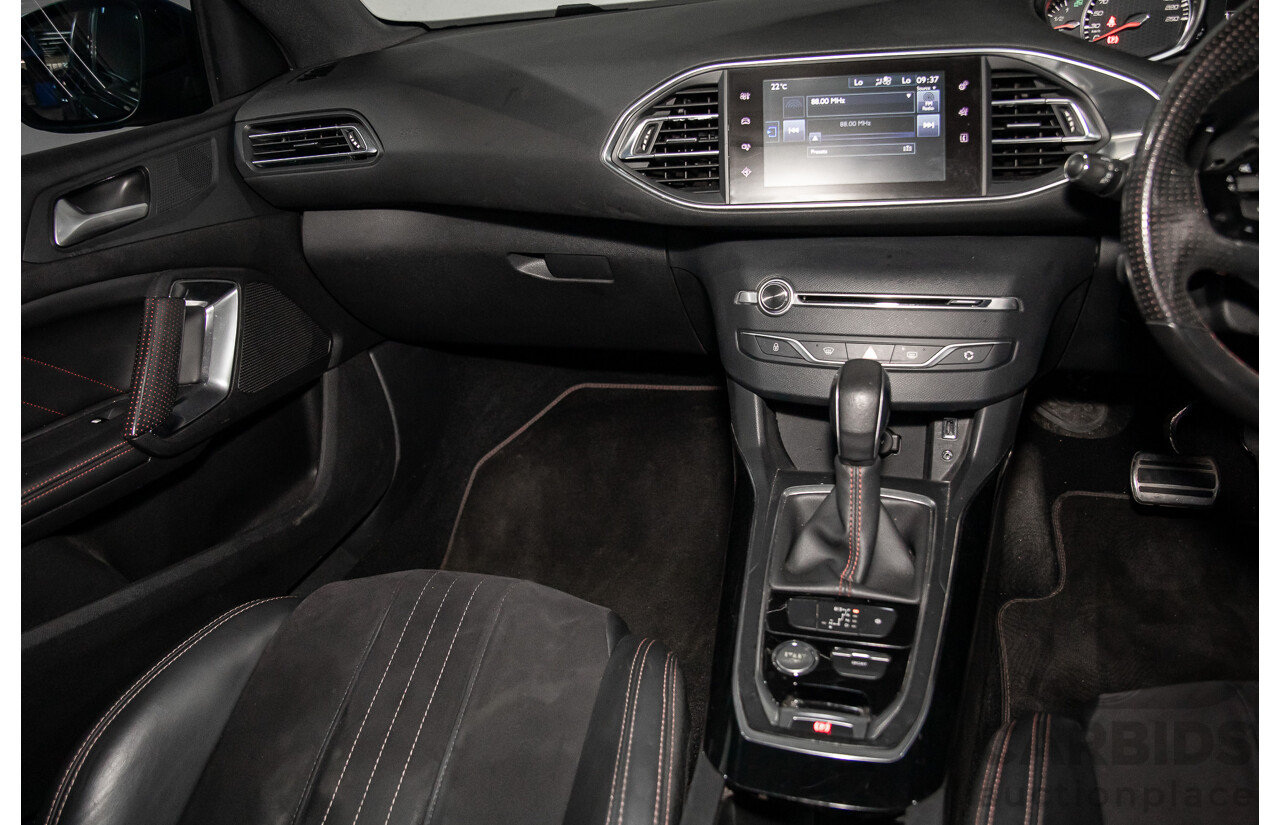 4/2015 Peugeot 308 GT HDi T9 4d Hatchback Perla Nera Black Metallic Turbo Diesel 2.0L